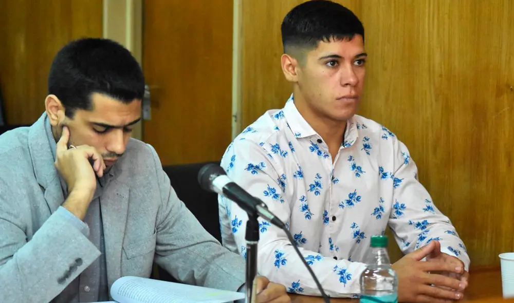 Juan Carlos Páez y Gonzalo La Menza durante uno de los juicios del primer proceso. Foto: La Capital