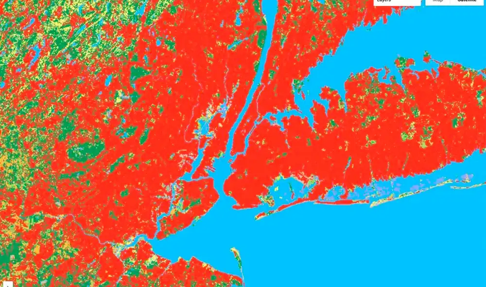 La herramienta se desarrolló en colaboración con el Instituto de Recursos Mundiales. Foto: Google