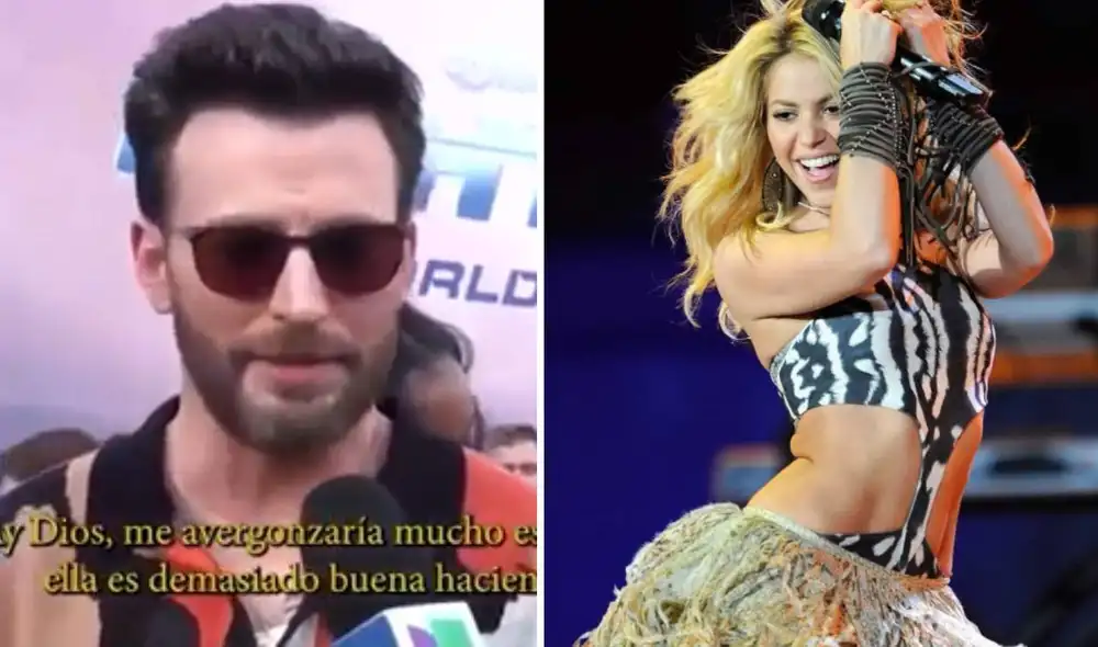 Chris Evans se declaró fan de Shakira. Foto: difusión
