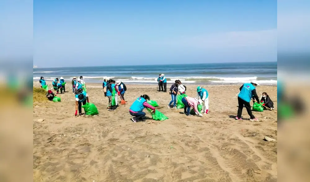 Más de 100 voluntarios recogieron residuos sólidos de playas. Foto: MDH