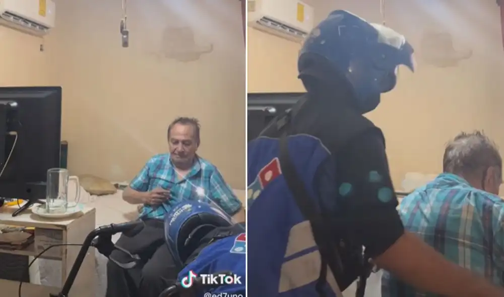 Miles de usuarios felicitaron al repartidor por su bondadosa acción. Foto: captura de TikTok