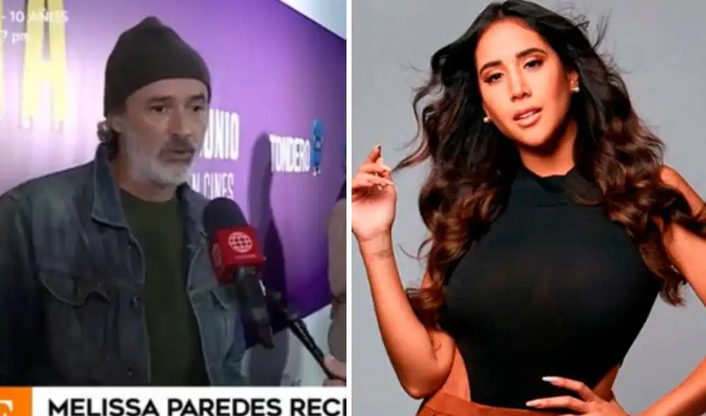 'Cachín' quedó encantado con el trabajo de Melissa Paredes en su nueva película. Foto: captura América TV / Instagram