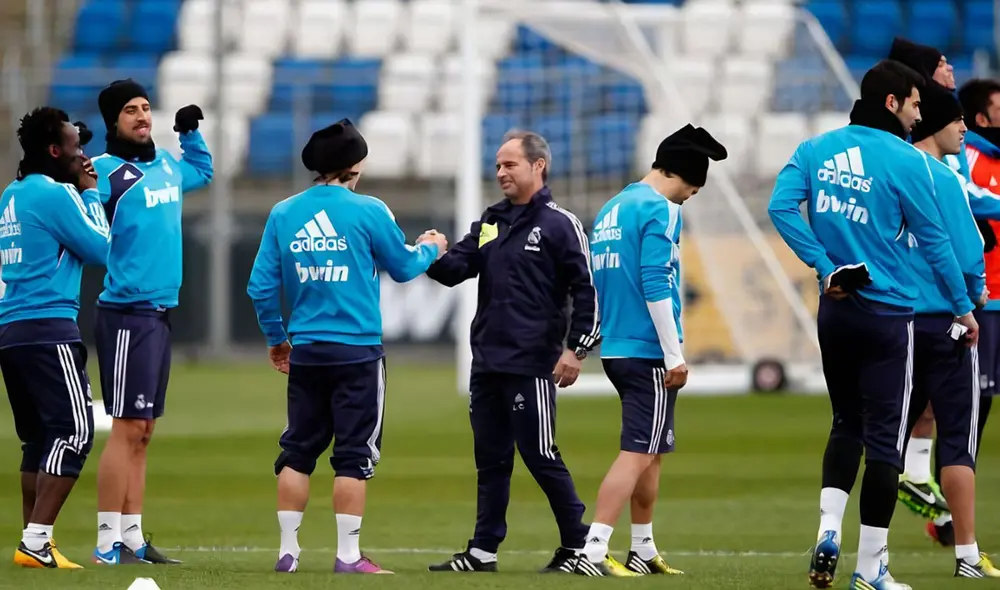 Luis Campos en un entrenamiento durante su estadía en el Real Madrid. Foto: Real Madrid Luis Campos en un entrenamiento durante su estadía en el Real Madrid. Foto: Real Madrid