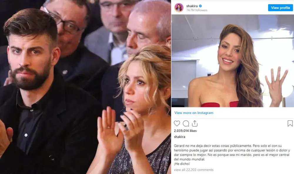 Shakira todavía conserva fotos y emotivos mensajes dedicados a Gerard Piqué en redes sociales. Foto: composición/ ShakiraFans/Instagram