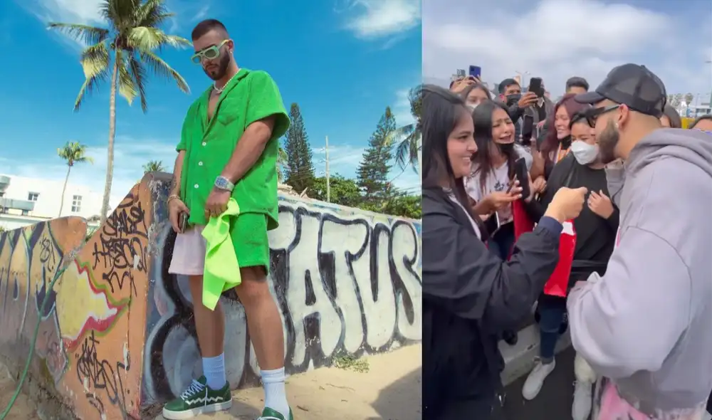 Manuel Turizo llega a Lima y canta en el aeropuerto con sus fans. Foto: Instagram