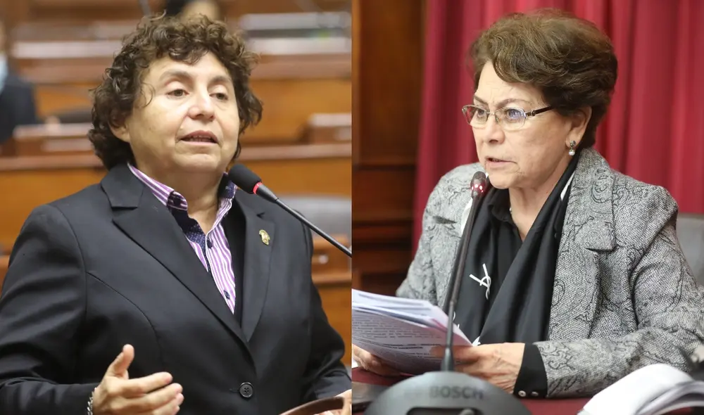 "Prefiero al señor (Héctor) Acuña. Por él sí votaría", dijo Susel Paredes. Foto: composición/ Congreso