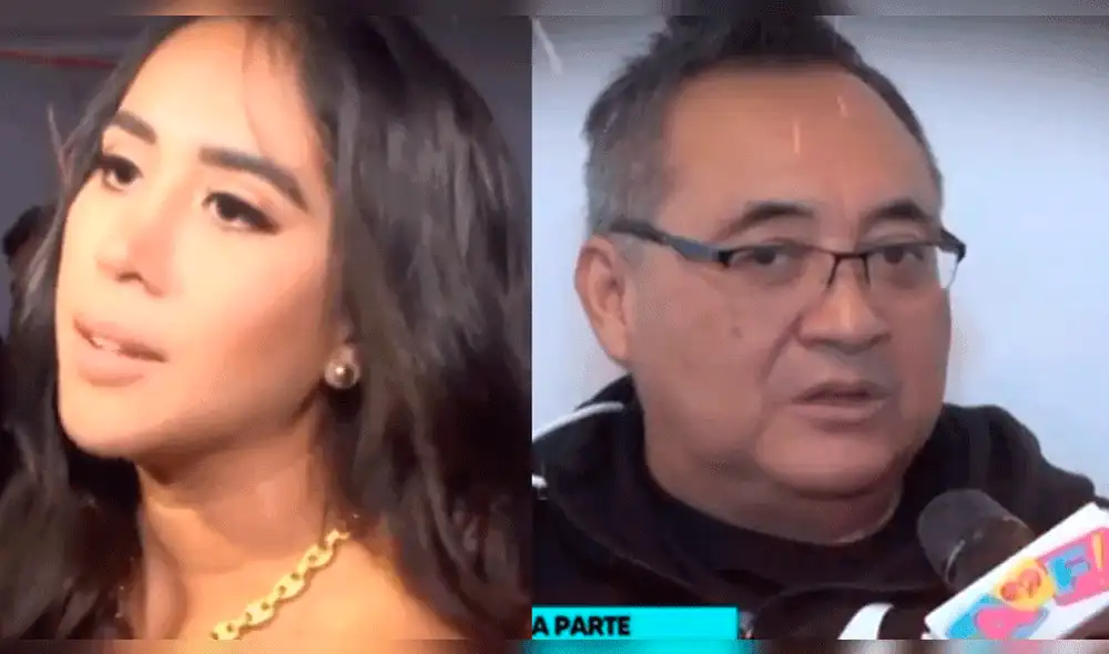 Melissa Paredes le pide a Jorge Cuba que deje de opinar sobre su vida. Foto: composición Willax TV