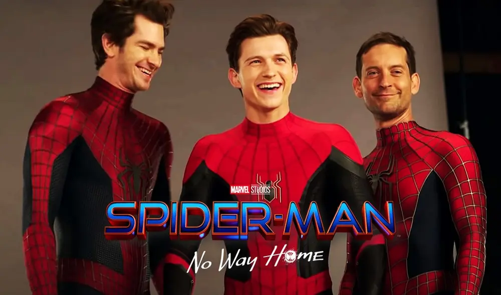 "Spiderman: no way home" nos presentó el regreso de Andrew Garfield y Tobey Maguire como el Hombre Araña y los reunió con Tom Holland, el héroe titular del UCM. Foto: composición/difusión