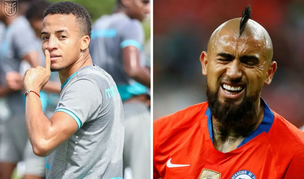 Byron Castillo y Arturo Vidal son seleccionados de Ecuador y Chile, respectivamente. Foto: composición/La Tri/FCF.