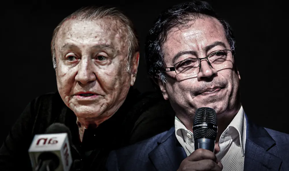 Sondeo de Guarumo y EcoAnalítica destaca una ligera ventaja de Rodolfo Hernández sobre Gustavo Petro en Colombia. Foto: composición/AFP