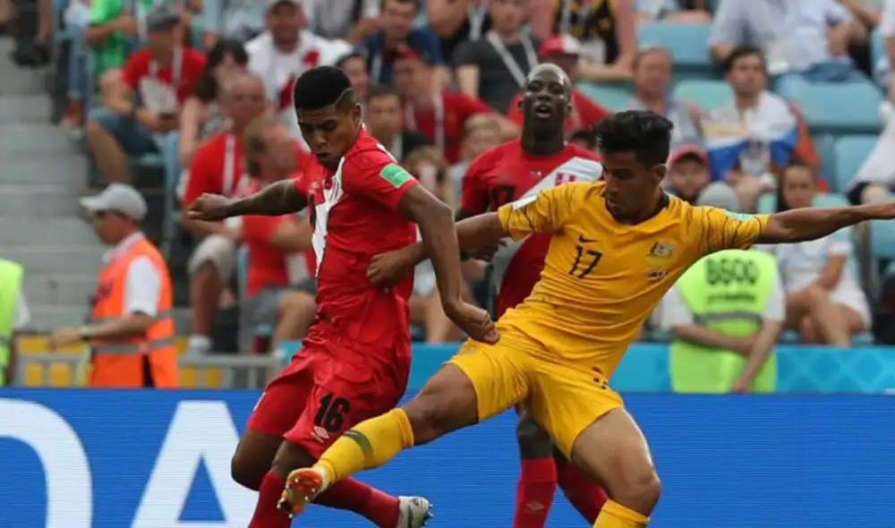 Perú venció 2-0 a Australia en la última fecha del Grupo C del Mundial Rusia 2018. Foto: Grupo La República