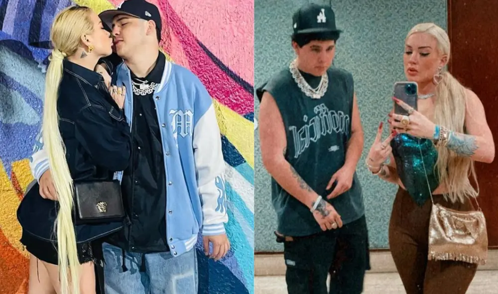 Leslie Shaw se muestra muy enamorada de ‘El Prefe‘. Foto: comoposición LR/ captura de Instagram Leslie Shaw se muestra muy enamorada de ‘El Prefe‘. Foto: comoposición LR/ captura de Instagram