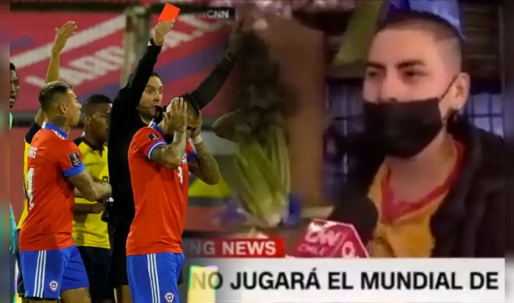 Chile se quedó en la séptima casilla de las Eliminatorias Qatar 2022. Foto: EFE/captura CNN