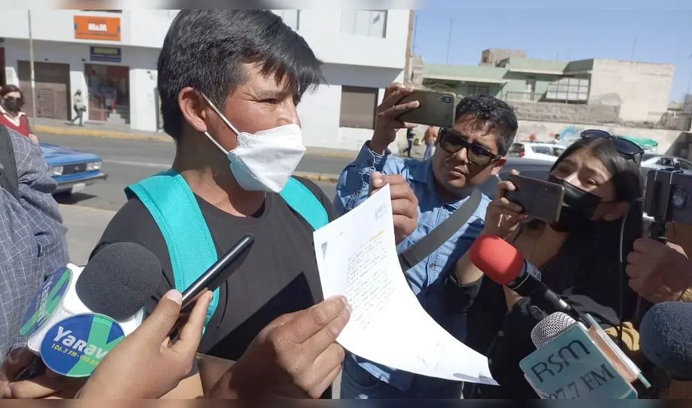 Dirigente deslindó de todo acto de violencia en masacre registrada en Caravelí. Foto: URPI/Wilder Pari