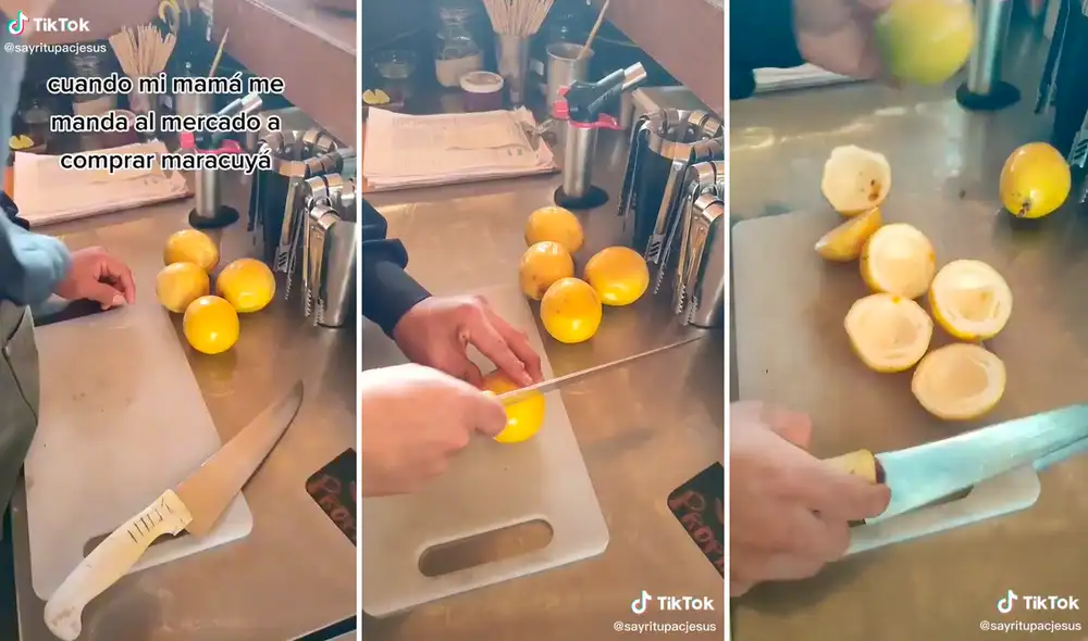 Usuarios no tardaron en dejar sus comentarios y miles recomendaron elegir las maracuyás más arrugadas. Foto: captura de TikTok