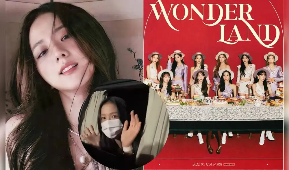 Jisoo de BLACKPINK disfrutó de un receso en el concierto de WJSN. Foto: composición/Twitter.