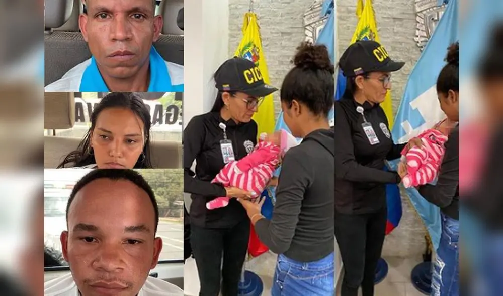 Autoridades rescatan a bebé que fue raptada por tres personas en el municipio Los Guayos, estado Carabobo, Venezuela. Foto: Douglas Rico (CICPC) Autoridades rescatan a bebé que fue raptada por tres personas en el municipio Los Guayos, estado Carabobo, Venezuela. Foto: Douglas Rico (CICPC)