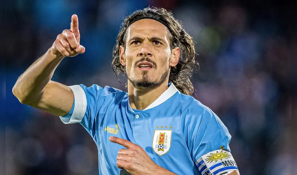 Edinson Cavani lleva 58 goles con la selección uruguaya. Foto: Twitter/selección uruguaya