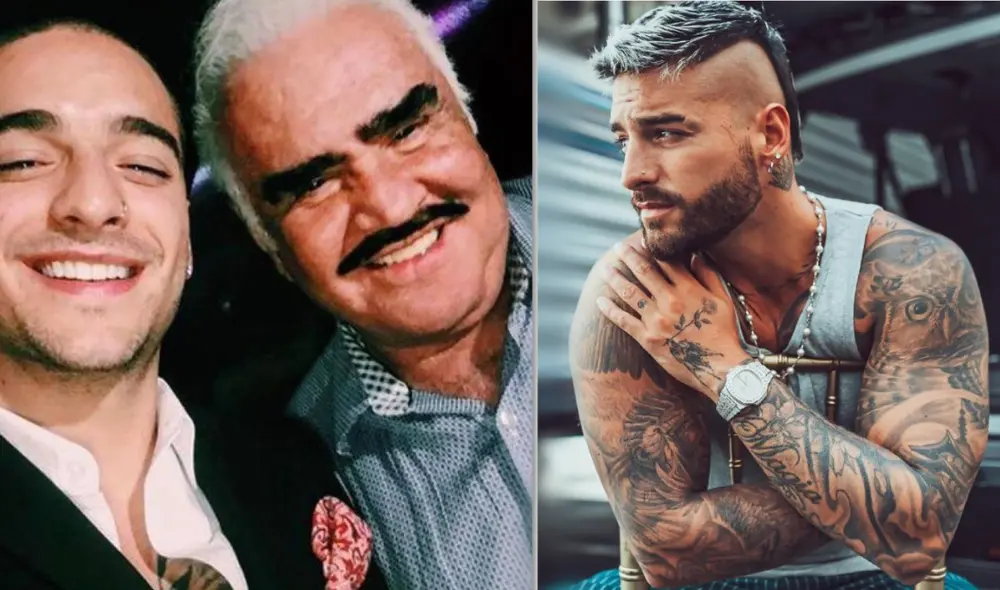Maluma es un gran fanático de Vicente Fernández y ha sido él su gran fuente de inspiración. Foto: Instagram
