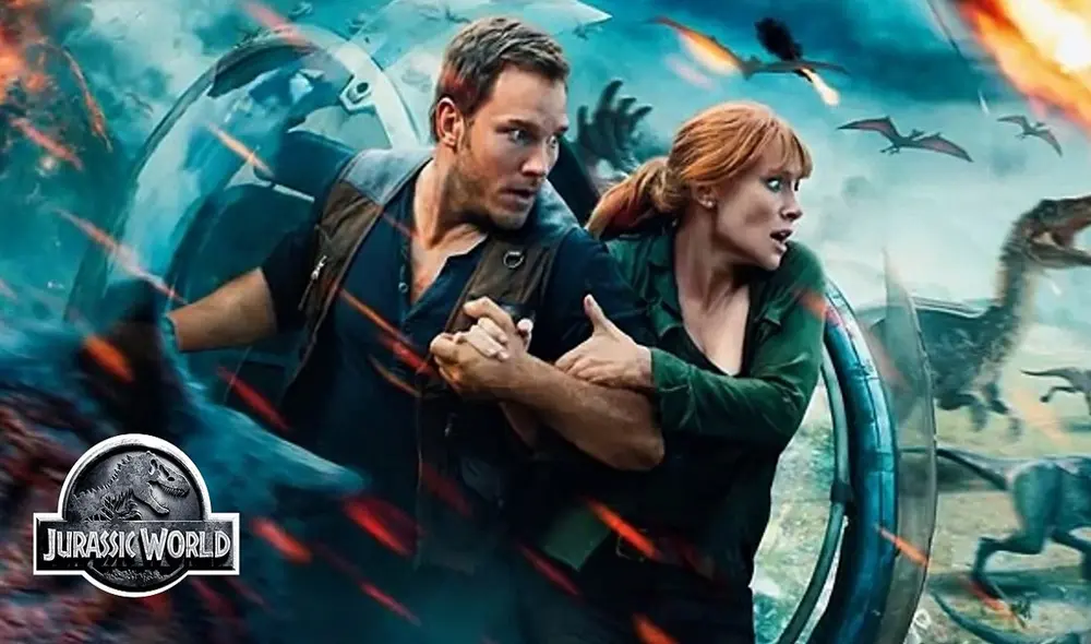 El último estreno de la saga "Jurassic world" fue "Dominion", película que cerró la trilogía moderna protagonizada por Chris Pratt y Bryce Dallas Howard. Foto: difusión