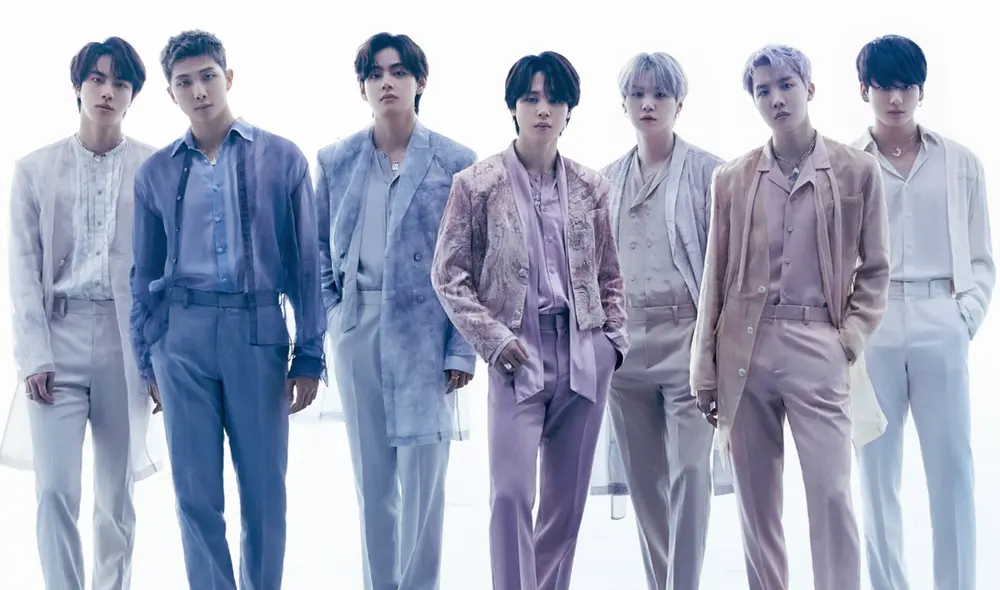BTS en imagen promocional de "Proof" (versión Door). Foto: Twitter @bts_bighit