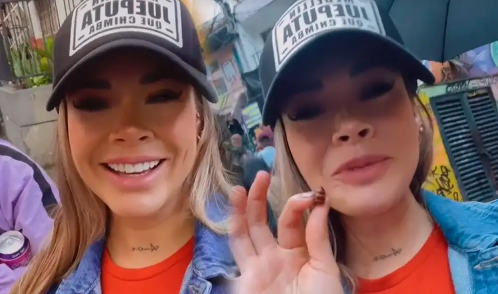 Pese a que Jossmery Toledo trató de que Rosángela pruebe un poco de su hormiga frita, la 'Chica Selfie' desistió. Foto: composición/Jossmery Toledo/Instagram Pese a que Jossmery Toledo trató de que Rosángela pruebe un poco de su hormiga frita, la 'Chica Selfie' desistió. Foto: composición/Jossmery Toledo/Instagram