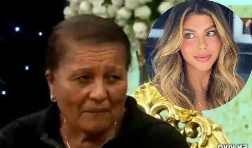 Doña Peta pidió que no le pregunten sobre Alondra García Miró. Foto: captura Panamericana