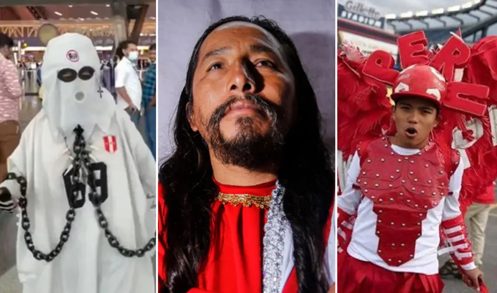 Estos particulares personajes destacan por su amor a la Bicolor. Foto: composición TikTok / La República