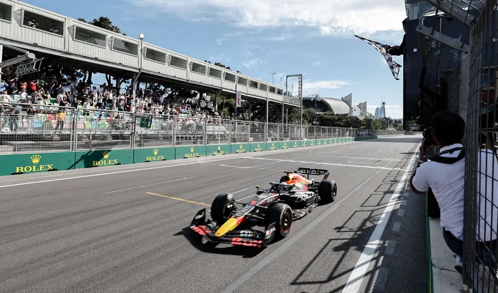 Verstappen ganó por primera vez en Bakú. Foto: F1.
