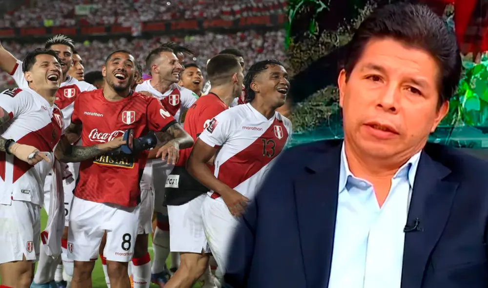 Pedro Castillo se refirió al repechaje mundialista. Foto: composición EFE/captura de TV Perú