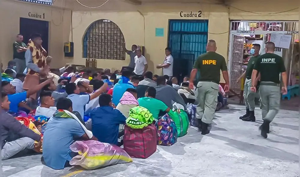 En la operación, participaron 25 agentes de seguridad del INPE. Foto: entidad penitenciaria del Perú En la operación, participaron 25 agentes de seguridad del INPE. Foto: entidad penitenciaria del Perú