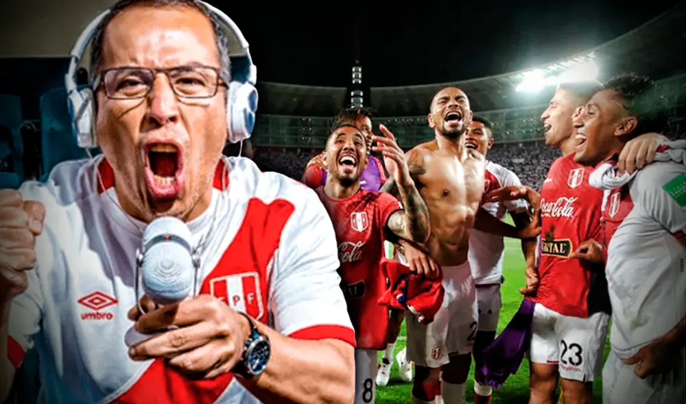 Daniel Peredo narró el partido en el que Perú clasificó a un mundial luego de 36 años. Foto: composición Gerson Cardozo / AFP