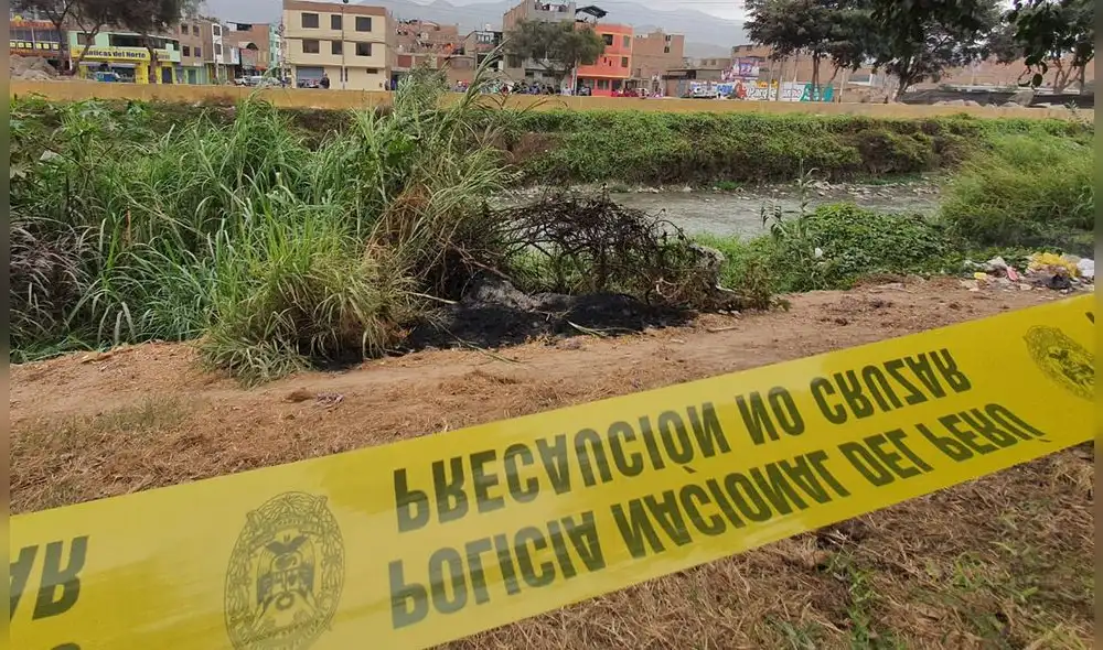 Con una soga entre los brazos fue hallado el cuerpo de la víctima aún no identificada. Foto: La República
