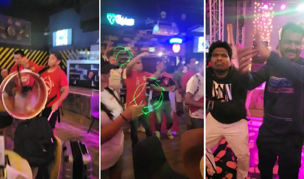 Hinchas de la selección peruana armaron la fiesta en Doha. Foto: captura de video/Rosa Bulnes