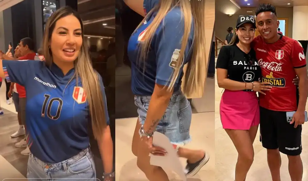 Pamela López apoya incondicionalmente a Christian Cueva antes del repechaje Perú vs. Australia en Qatar 2022. Foto: composición/ Instagram