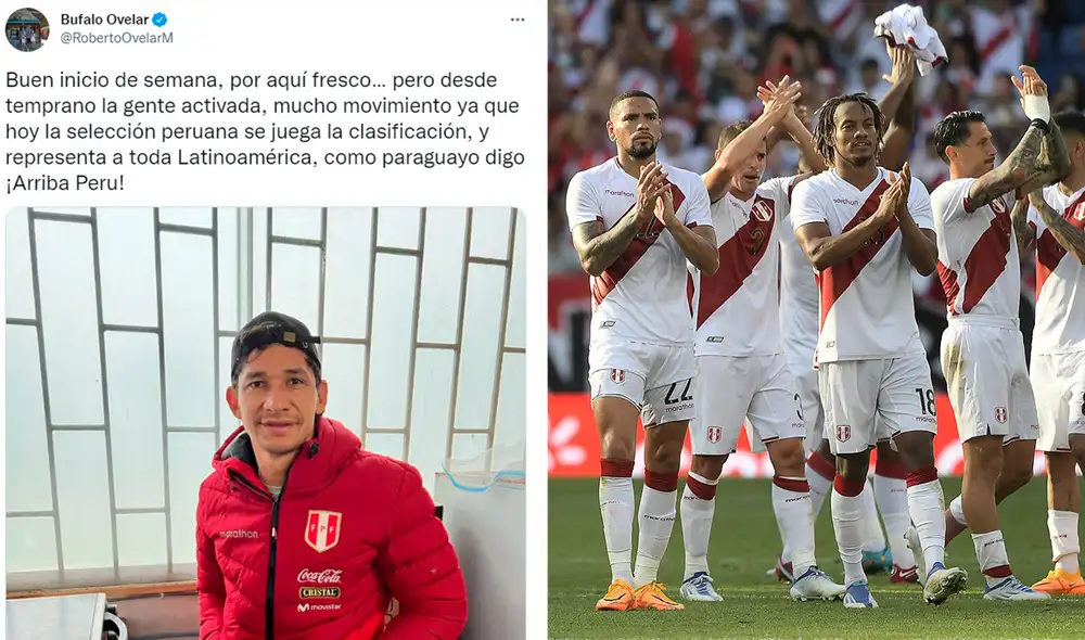 Mensajes de aliento recibe la selección peruana. Foto: composición/ AFP/ Roberto Ovelar Mensajes de aliento recibe la selección peruana. Foto: composición/ AFP/ Roberto Ovelar