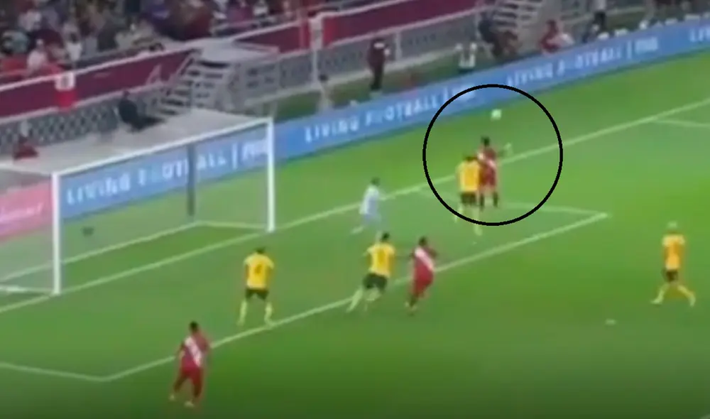 Era el primero de la Bicolor en el partido. Foto: captura de Latina