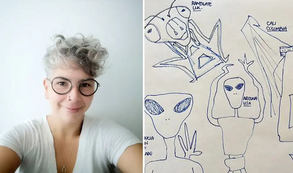 La mujer asegura ser visitada por vida extraterrestre desde que tiene 4 años de edad. Foto: composición LR / Caters News Agency