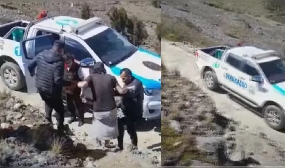Dos turistas nacionales fueron asaltados cuando visitaban la laguna Aguak, ubicada en el parque nacional Huascarán (región Áncash). Crédito: captura de vídeo/Huaraz Noticias.