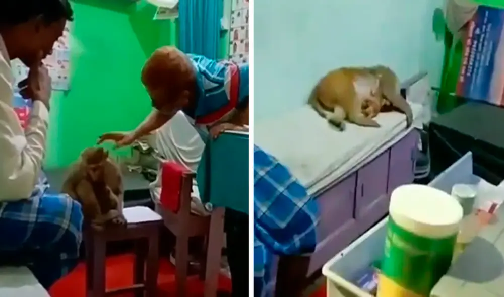 Momentos después de que fueron atendidos, la madre y su pequeño se quedaron dormidos en la camilla. Foto: captura de Facebook