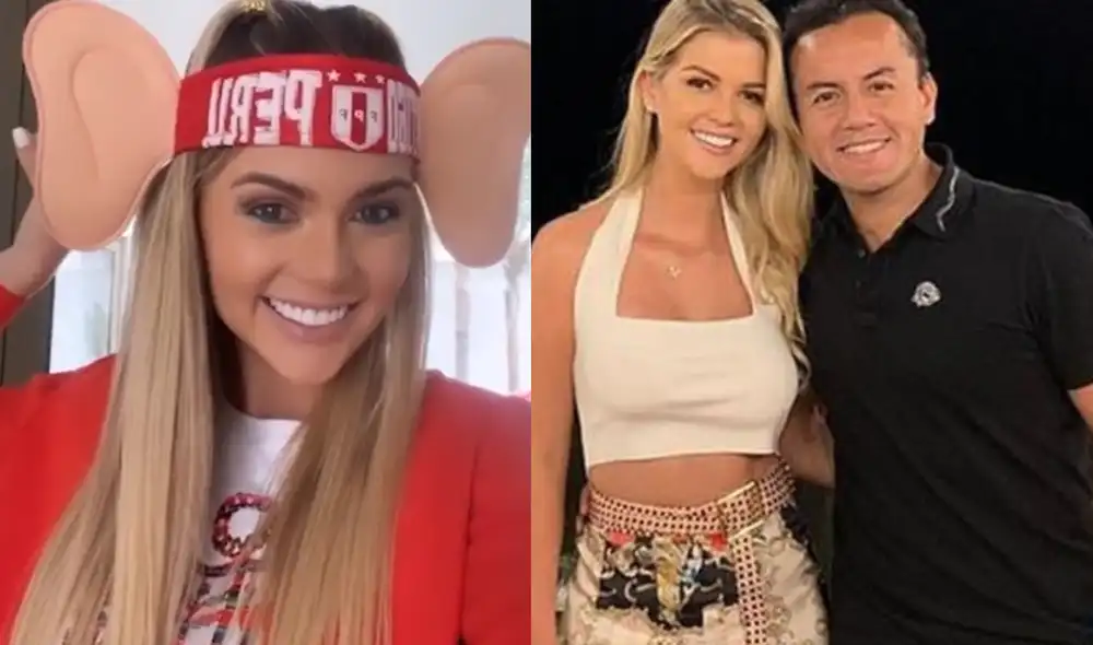 Brunella Horna y Richard Acuña esperanzados con la selección peruana. Foto: Brunehorna/Instagram Brunella Horna y Richard Acuña esperanzados con la selección peruana. Foto: Brunehorna/Instagram