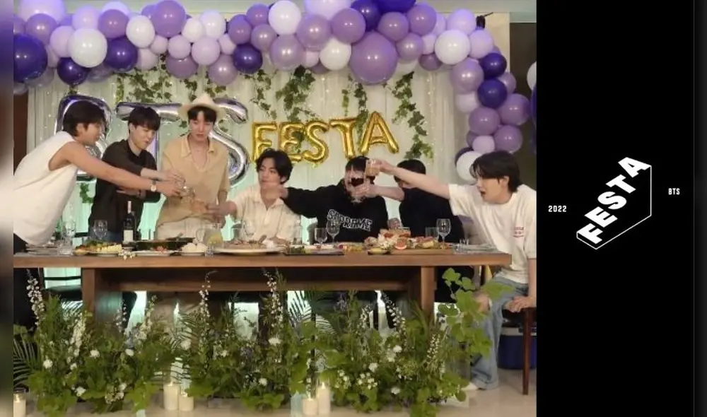 BTS estarán juntos en el evento de FESTA Dinner 2022. Foto: composición/Twitter.