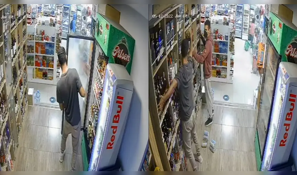 Un amigo del joven se metió a la tienda para ayudarlo. Foto: composición/ @urbadboy2304/TikTok Un amigo del joven se metió a la tienda para ayudarlo. Foto: composición/ @urbadboy2304/TikTok