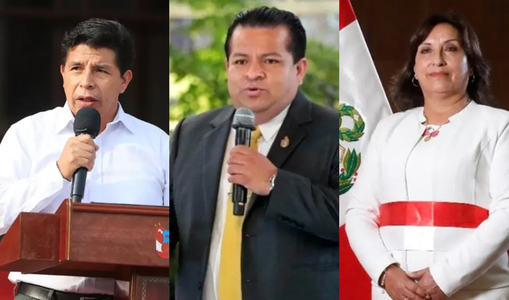 Pedro Castillo, Bruno Pacheco y Dina Boluarte protagonizan las noticias políticas más importantes de la jornada previa. Foto: Composición LR Pedro Castillo, Bruno Pacheco y Dina Boluarte protagonizan las noticias políticas más importantes de la jornada previa. Foto: Composición LR