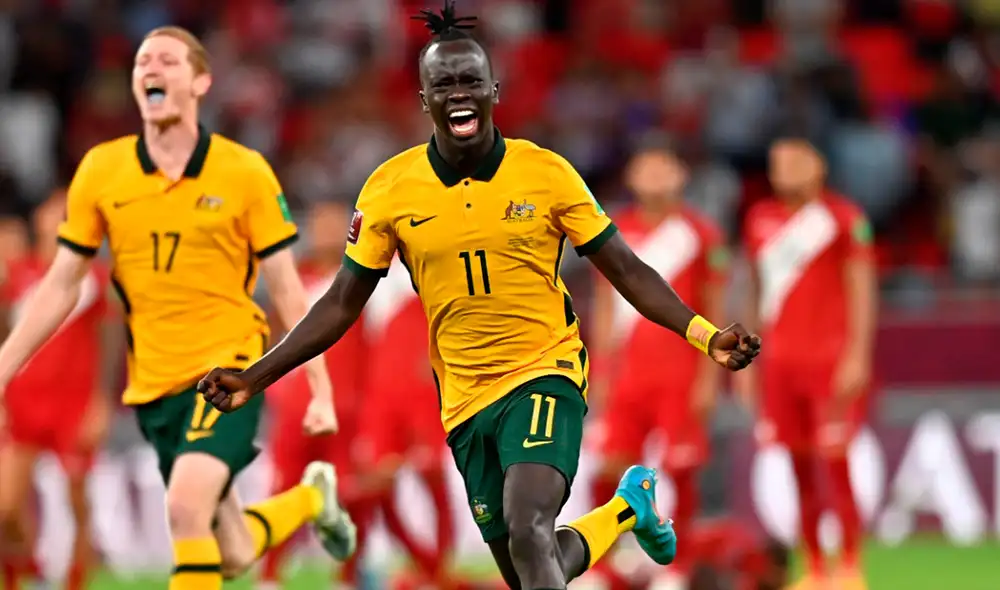 Awer Mabil juega por la selección australiana desde el 2018. Foto: EFE