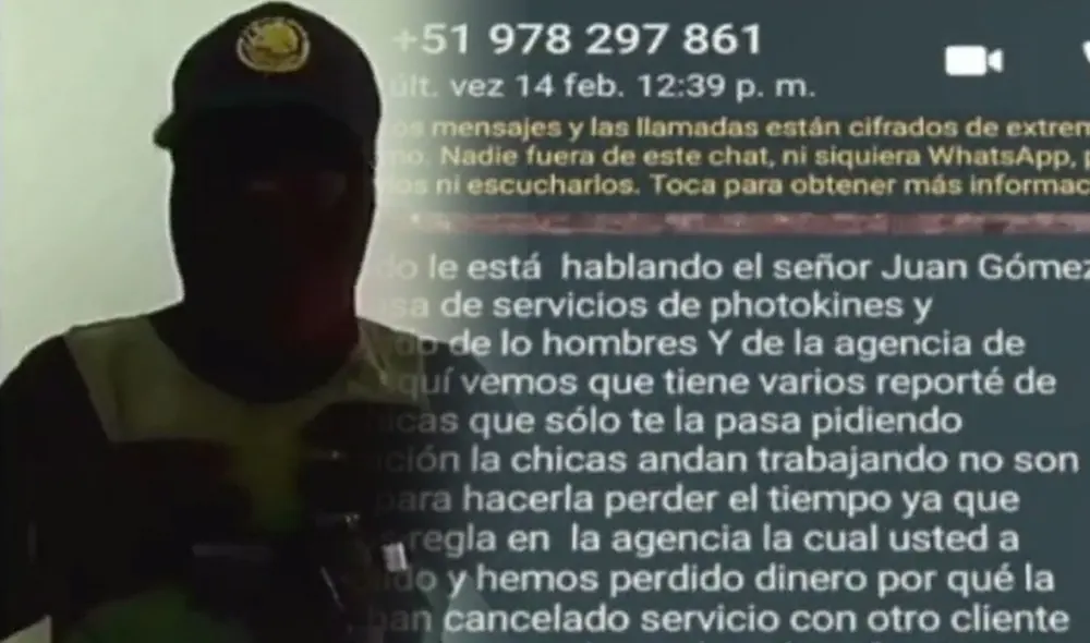 Investigación de la PNP logró la captura de dos presuntos implicados en esta red de extorsión. Foto: captura de Latina Noticias