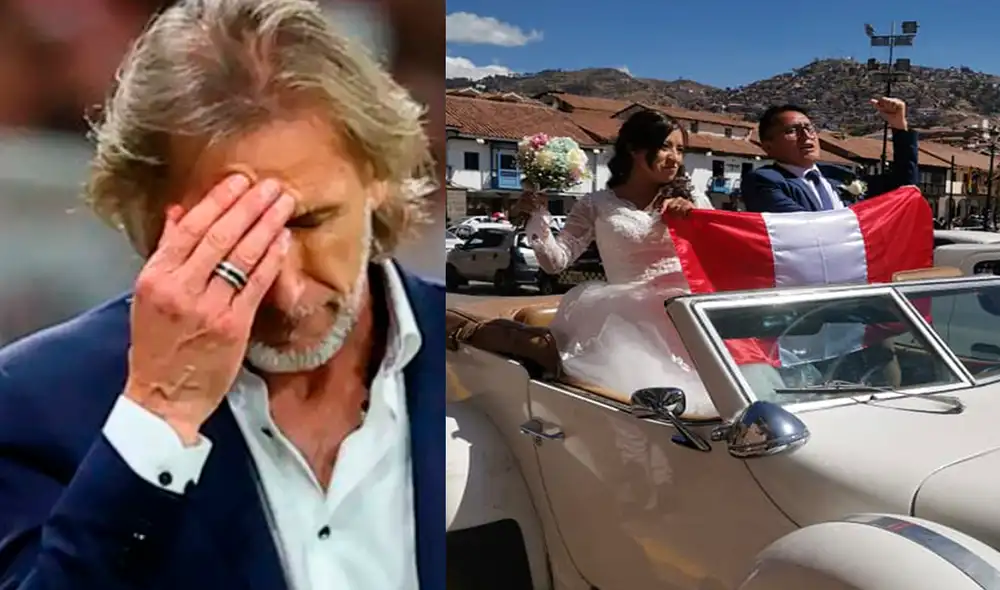 Los novios recorrieron la ciudad de Cusco en un auto de color blanco. Foto: captura/ Jaque Mate-Cusco