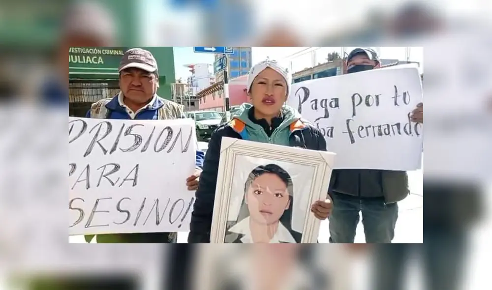Juliaca. Familia de Lesli pide que cadena perpetua para su presunto asesino. Foto: RSA