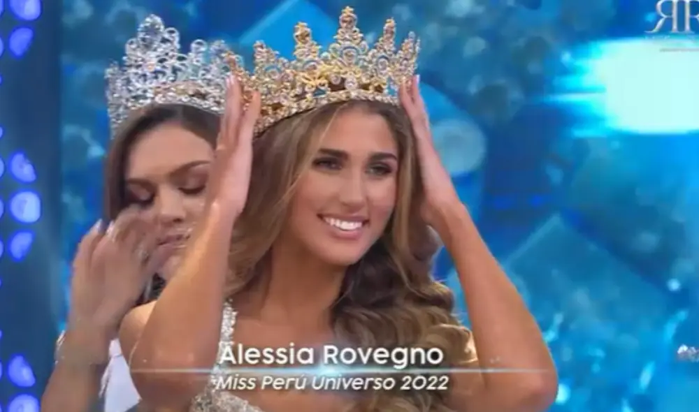 Así fue la coronación de Alessia Rovegno en Miss Perú 2022. Foto: América TV Así fue la coronación de Alessia Rovegno en Miss Perú 2022. Foto: América TV
