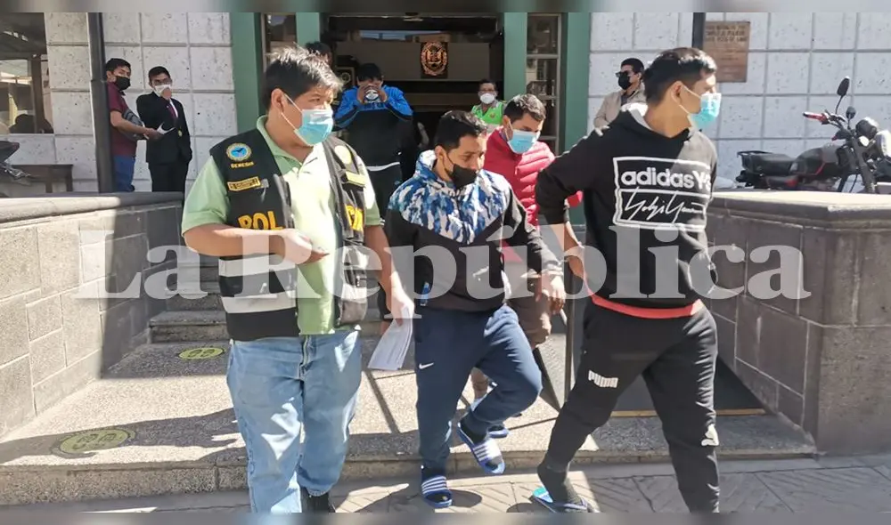 Arequipa. Varios de los detenidos eran propietarios de las armas usadas para ultimar a 14 mineros. Foto: Abad Ventura/La República